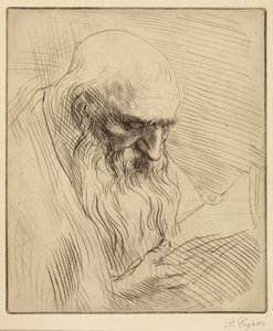 Tutkielma lukevasta vanhasta miehestä tekijältä Alphonse Legros