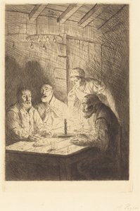 Köyhien illallinen tekijältä Alphonse Legros