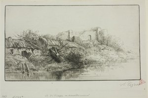 Hylätty kylä tekijältä Alphonse Legros