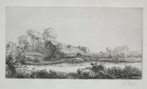 Maatila joella (La Ferme Sur La Rivière: Iltaefekti) tekijältä Alphonse Legros