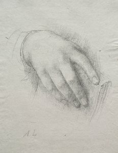 Nora E. Legrosin käsi. tekijältä Alphonse Legros