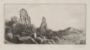 Montrougen vanhat kivilouhokset. tekijältä Alphonse Legros