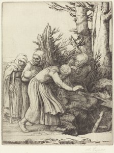 Kuoleman voitto: Kuolema valmistaa asunnon kodittomille (Le triomphe de la Mort: Lamort a preparat une demeure a des abandonnees) tekijältä Alphonse Legros