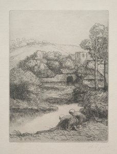 Pesutalo Le Lavoir, Dite Les Laveuses. tekijältä Alphonse Legros