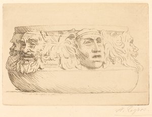 Maljakko groteskeilla tekijältä Alphonse Legros