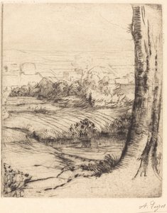 Näkymä ruokoille (Coin de roseau) tekijältä Alphonse Legros