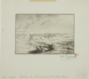 Wimillen kylä, lähellä Boulognea tekijältä Alphonse Legros