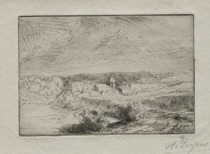 Wimillen kylä lähellä Boulognea. tekijältä Alphonse Legros