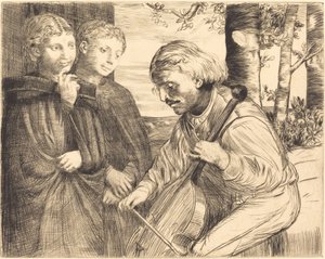 Viol Player tekijältä Alphonse Legros