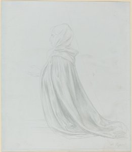 Nainen viitassa tekijältä Alphonse Legros