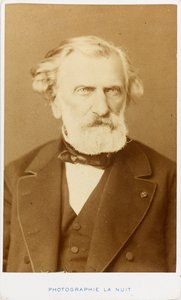 Säveltäjä Ambroise Thomasin muotokuva 1811-1896.