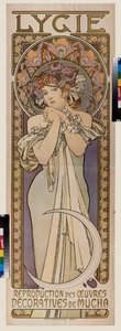 Mainosjuliste tanssiryhmälle Lygie. Alfons Maria Muchan juliste (Alphonse Marie Mucha