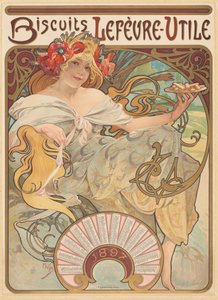 Lefèvre-Utile-keksejä tekijältä Alphonse Marie Mucha