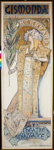 Gismonda, Renessanssin teatteri, 1894 tekijältä Alphonse Mucha