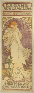 "La Dame aux Camélias", yhdessä Sarah Bernhardtin kanssa tekijältä Alphonse Mucha