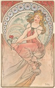 Maalaus, 1898 tekijältä Alphonse Mucha