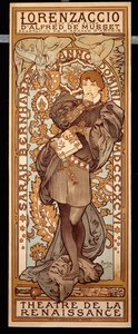Lorenzaccio, 1896 tekijältä Alphonse Mucha
