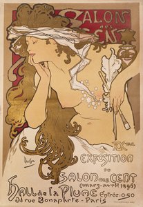 Salon of the Hundred, 1896 tekijältä Alphonse Mucha