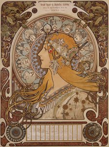 Zodiac, Suuri basaari ja uudet galleriat, retket tekijältä Alphonse Mucha