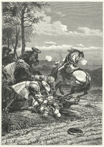 Marsalkka Turennen kuolema Salzbachin taistelussa tekijältä Alphonse Marie de (after) Neuville