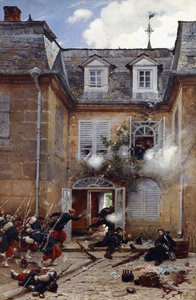 Yllätyshyökkäys, Metz, 1884 tekijältä Alphonse Marie de Neuville