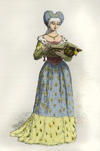 Anne de Beaujeun muotokuva (kaiverrus) tekijältä Alphonse Marie de Neuville