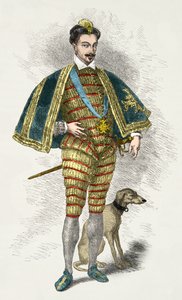 Henri 3:n muotokuva (kaiverrus) tekijältä Alphonse Marie de Neuville