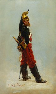 Un Dragon, 1875 tekijältä Alphonse Marie de Neuville