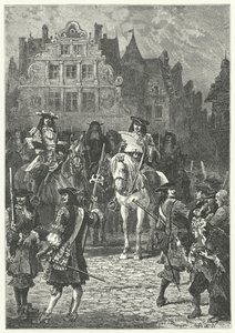 Ludvig XIV:n julistus Nantesin ediktin kumoamisesta, 1685 tekijältä Alphonse Marie de after Neuville