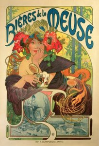 Bières de la Meuse tekijältä Alphonse Mucha