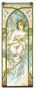 "Päivän kirkkaus", 1899 tekijältä Alphonse Mucha