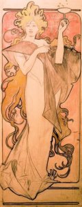 Samppanja Ruinart tekijältä Alphonse Mucha