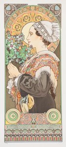 Chardon de Grève. Thistle from the Sands, 1902. tekijältä Alphonse Mucha