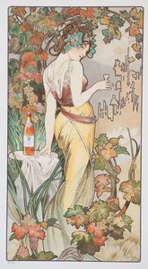 Cognac Bisquit, noin 1899 tekijältä Alphonse Mucha