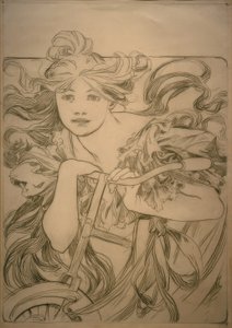 Cycles Perfecta, Design Sketch tekijältä Alphonse Mucha