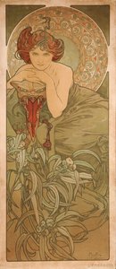 Smaragdi sarjasta Jalokivet tekijältä Alphonse Mucha
