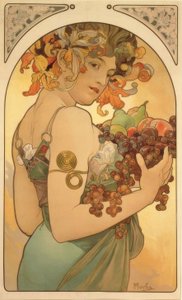 Früchte tekijältä Alphonse Mucha