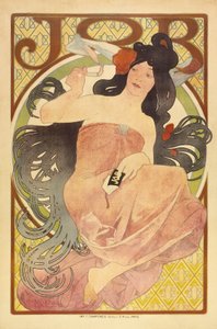 Job, n. 1897-1898 tekijältä Alphonse Mucha