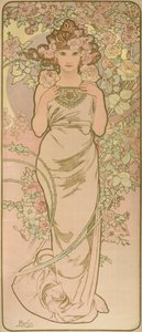 La Femme Animee en Fleur tekijältä Alphonse Mucha