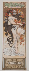 Vuodenajat. Syksy, 1897. tekijältä Alphonse Mucha