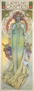 Leslie Carter tekijältä Alphonse Mucha
