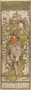 Lorenzaccio, 1896 tekijältä Alphonse Mucha