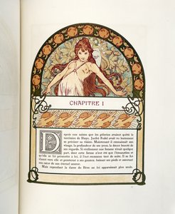Sivu Ilseen prinsessa de Tripolista, 1897 tekijältä Alphonse Mucha