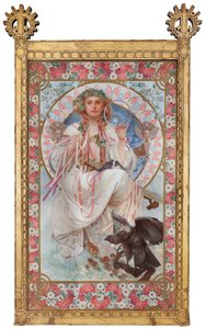 Josephine Crane-Bradleyn muotokuva Slaviana tekijältä Alphonse Mucha