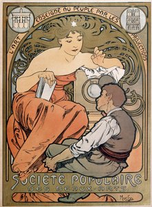 Popular Society of Fine Arts -juliste, 1897.