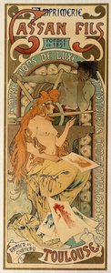 Juliste Toulousen kirjapainolle Cassan Fils, 1897.