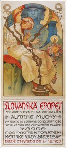Näyttelyn juliste The Slav Epic Slavic Epic, 1928