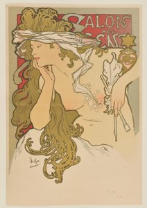 [Salon des Cent. Maalis–huhtikuu 1896 (painokelpoinen vedos)] tekijältä Alphonse Mucha