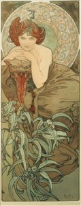 smaragdi tekijältä Alphonse Mucha