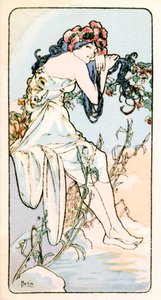 "Kesä", 1900 tekijältä Alphonse Mucha